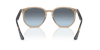 [Blue Gradient Grey Lenses, Polished Turtledove Frame]