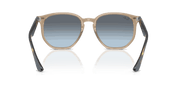 Blue Gradient Grey Lenses, Polished Turtledove Frame