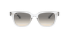 [Light Grey Gradient Lenses, Polished Transparent Frame]