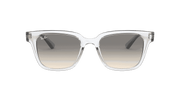 Light Grey Gradient Lenses, Polished Transparent Frame