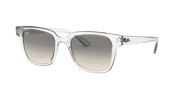 Light Grey Gradient Lenses, Polished Transparent Frame