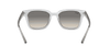 [Light Grey Gradient Lenses, Polished Transparent Frame]