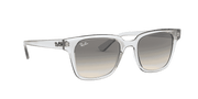 Light Grey Gradient Lenses, Polished Transparent Frame