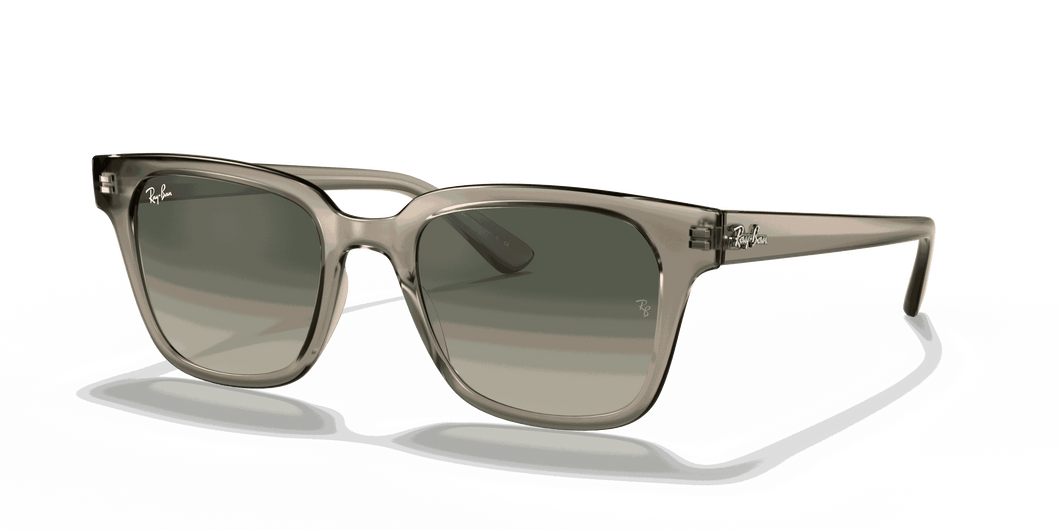 [Grey Gradient Lenses, Polished Transparent Grey Frame]