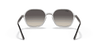 [Grey Gradient Lenses, Polished Transparent Frame]