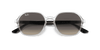 [Grey Gradient Lenses, Polished Transparent Frame]