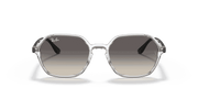 Grey Gradient Lenses, Polished Transparent Frame