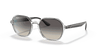 [Grey Gradient Lenses, Polished Transparent Frame]