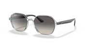 Grey Gradient Lenses, Polished Transparent Frame