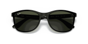 Green Lenses, Polished Black Frame