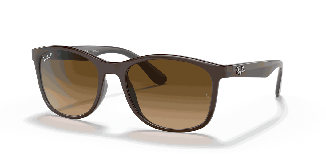 [Brown Lenses, Polished Brown On Grey Frame]