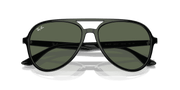 Dark Green Lenses, Polished Black Frame