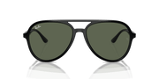 Dark Green Lenses, Polished Black Frame