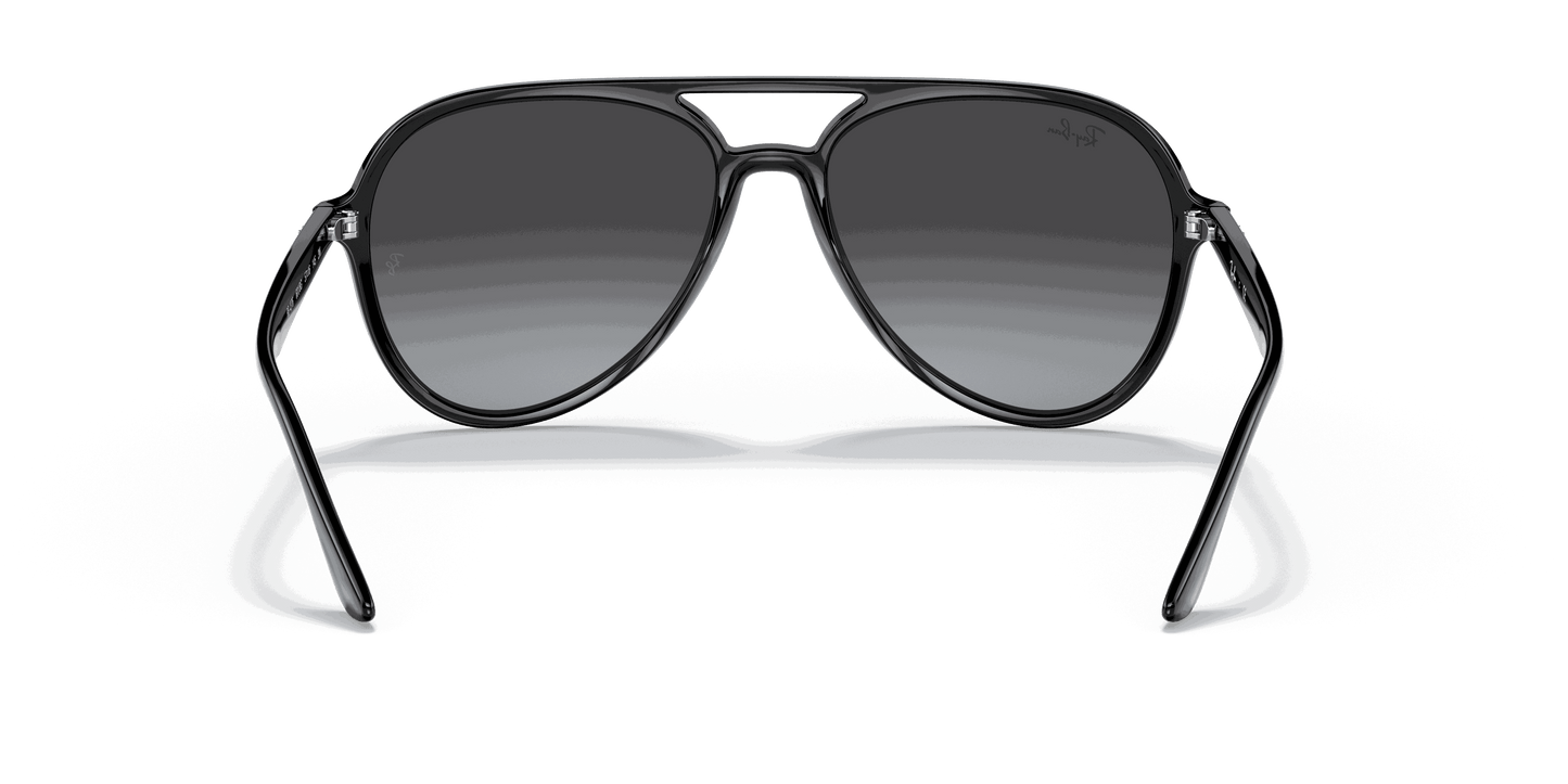 [Grey Gradient Lenses, Polished Black Frame]