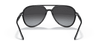 [Grey Gradient Lenses, Polished Black Frame]