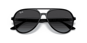 Grey Gradient Lenses, Polished Black Frame