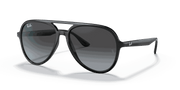 Grey Gradient Lenses, Polished Black Frame