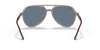 [Dark Blue Lenses, Polished Transparent Grey Frame]