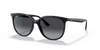 [Grey Gradient Lenses, Polished Black Frame]