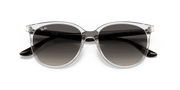 Grey Gradient Lenses, Polished Transparent Frame