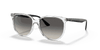 [Grey Gradient Lenses, Polished Transparent Frame]