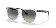 Grey Gradient Lenses, Polished Transparent Frame