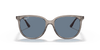 [Dark Blue Lenses, Polished Transparent Grey Frame]