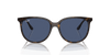 [Dark Blue Lenses, Polished Havana Frame]