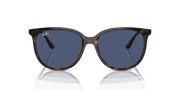 Dark Blue Lenses, Polished Havana Frame