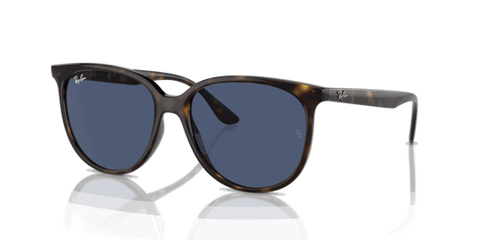 [Dark Blue Lenses, Polished Havana Frame]