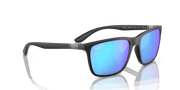 Green/Blue Lenses, Matte Black Frame