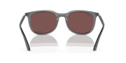 Dark Violet Lenses, Polished Transparent Grey Frame