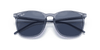 [Dark Blue Lenses, Polished Transparent Blue Frame]