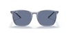 [Dark Blue Lenses, Polished Transparent Blue Frame]