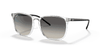 [Grey Gradient Lenses, Polished Transparent Frame]