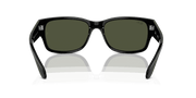 Green Lenses, Polished Black Frame