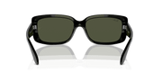 Green Lenses, Polished Black Frame