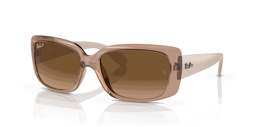 [Brown Lenses, Polished Transparent Brown Frame]