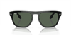 [Dark Green Lenses, Polished Black Transparent Frame]