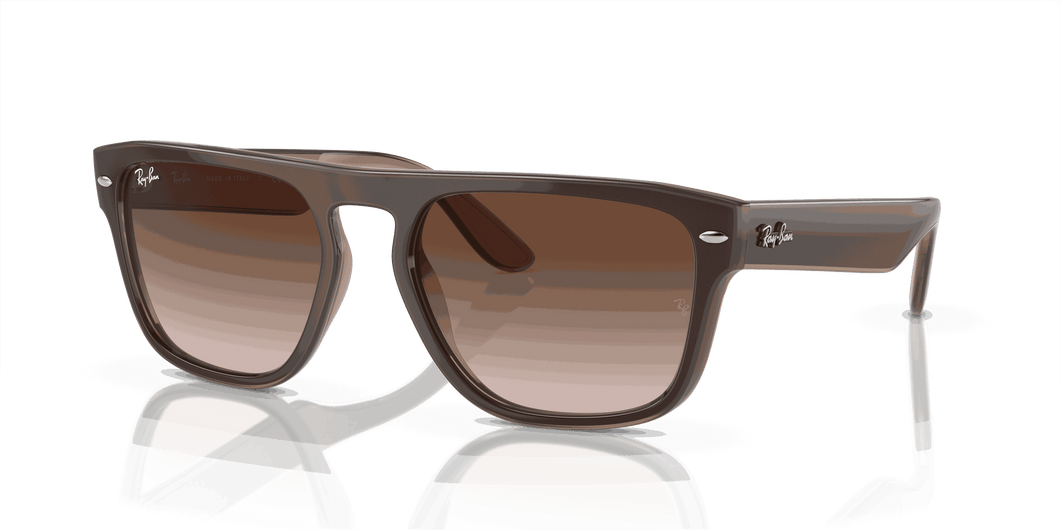 [Brown Lenses, Polished Brown Light Brown Transparent Beige Frame]