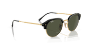 Green Lenses, Polished Black On Gold Frame