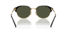 [Green Lenses, Polished Black On Gold Frame]