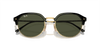 [Green Lenses, Polished Black On Gold Frame]