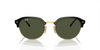 [Green Lenses, Polished Black On Gold Frame]