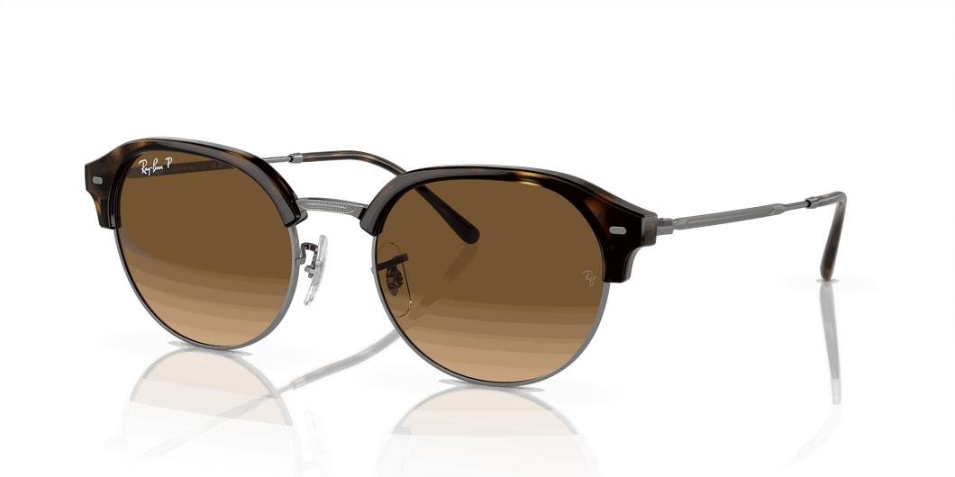 [Brown Lenses, Polished Havana On Gunmetal Frame]