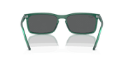 Dark Grey Lenses, Polished Transparent Green Frame