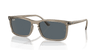 [Blue Lenses, Polished Transparent Brown Frame]