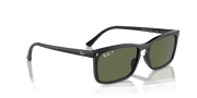 Green Lenses, Polished Black Frame