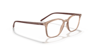 Clear Lenses, Polished Light Brown Frame