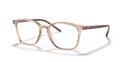 Clear Lenses, Polished Light Brown Frame